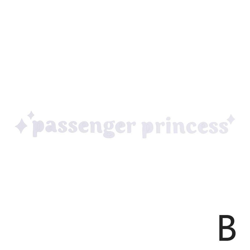 Passenger Princess Star Car Mirror Sticker Rearview Mirror Car Vinyl Decoration